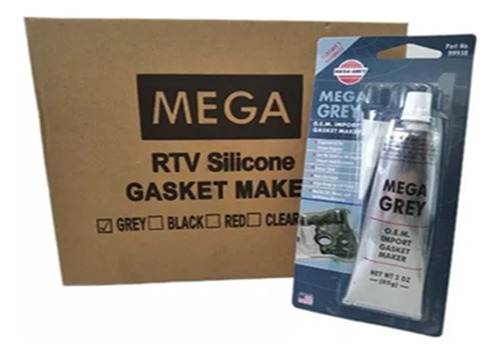 Silicon Gris Mega Grey Alta Temperatura 85g