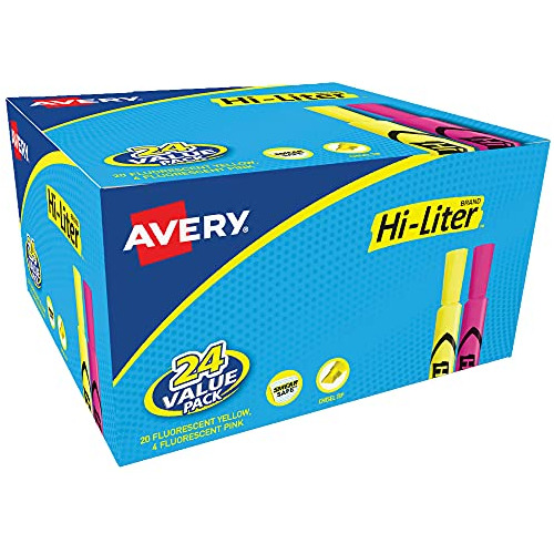 Avery Hi-liter - Rotuladores De Punta Biselada Para Escritor