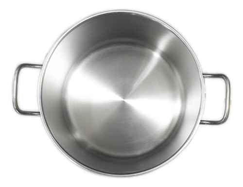Fondo C/tapa Acero Inox 12lt. 25*25 Cm. Fondo Difusor