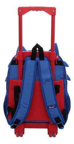 Mochila Con Ruedas Infantil Sonic The Hedgehog Classic Azul Azul Sonic