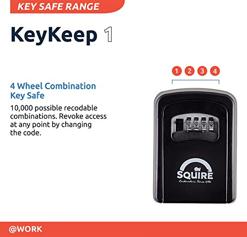 Caja De Seguridad Para Llaves Squire - Candado De Combinació