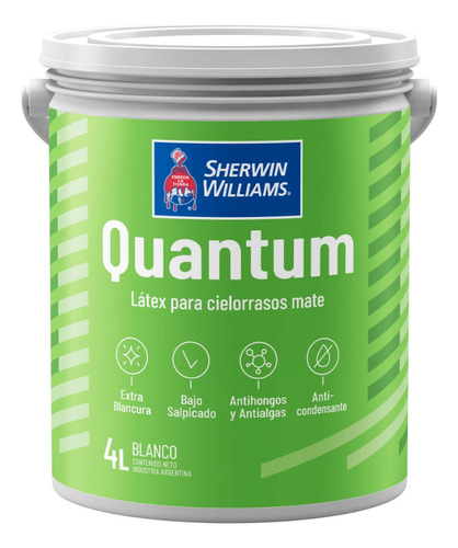 Latex Quantum Interior Cielorraso Blanco 4 Lt Sherwin | Gran