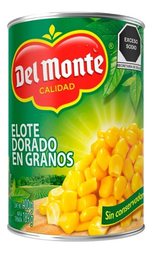 Granos De Elote Del Monte Dorados 400 G