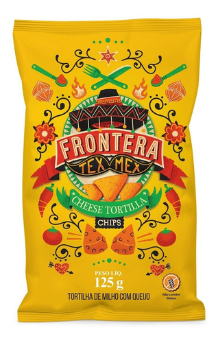 Tortilha Chips Milho Queijo Frontera Tex-mex Nachos Mexicano