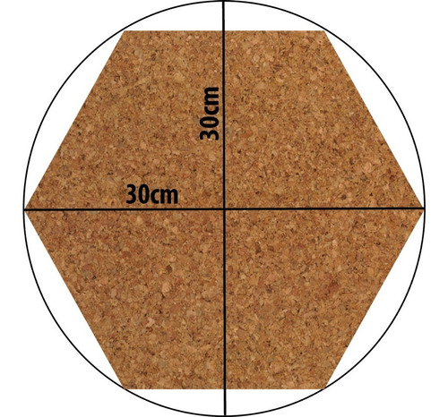 Planchas De Corcho Hexagonal