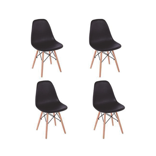 Set 4 Silla Tipo Eames De Comedor Modernas Colores