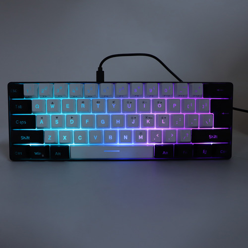 Teclado Y Ratón Led Multicolor Con Iluminación Rgb De 61 Tec