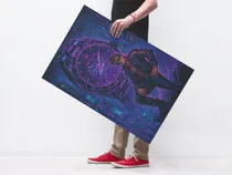 Comprar Mural Moderno Cuadro Rolex Neón Estilo Cyberpunk Urbano Full Hd