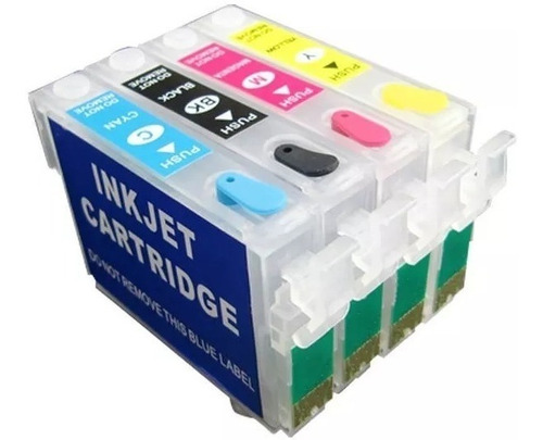 Kit 4 Cartuchos Recargables Llenos Cx5600 Cx5900 Cx6900f T20