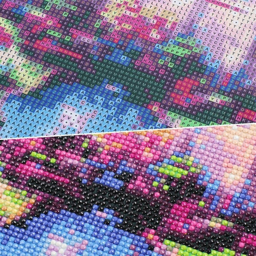 A Kit De Pintura Con Diamantes 5d Flores Y Colibris 30x30cm