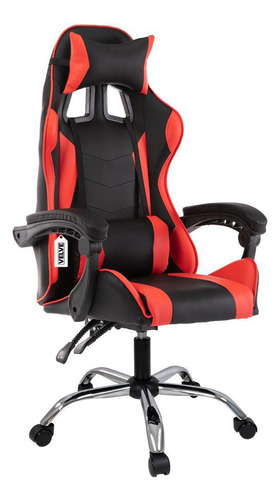 Cadeira Gamer Giratória Com Rodinhas Cg1.06 Vermelha