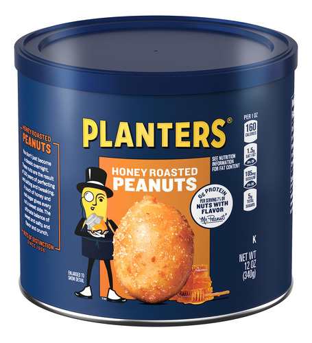 Planters - Mani Tostado Con Miel (frascos De 12 onzas)