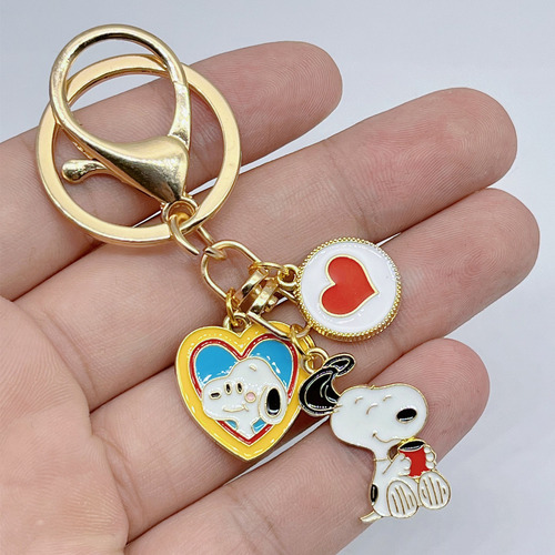 Llavero Metalico - Personajes De Snoopy 3pcs