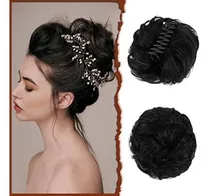 Comprar Sofeiyan Claw Clip Messy Bun Hair Piece Wavy Curly 4447l