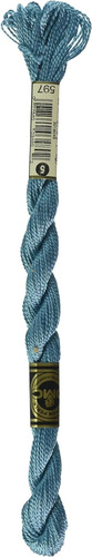 115 5-597 Pearl Cotton Thread, Turquoise, Size 5
