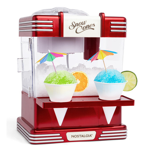 Máquina De Conos De Nieve Retro 20 Helados Con Cucharas Y T