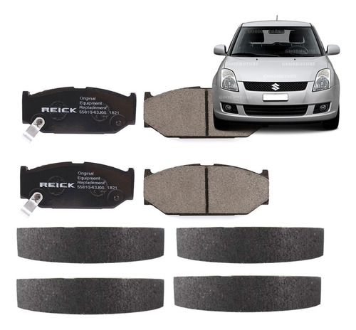 Balatas Suzuki Swift 1.5/1.3 2004-2010 + Pastillas De Freno