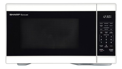 Sharp 1.1 Cu. Ft. White Countertop Microwave Oven