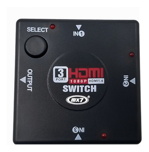 Switch Selector Hdmi 3x1 Full Hd 1080p 3d 3 Entradas