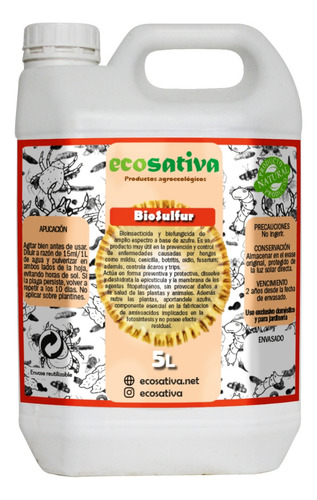 Biofungicida Biosulfur 5l