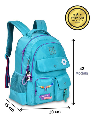 Kit Rebecca Bonbon Flor Mochila Costas Lancheira Estojo Vd