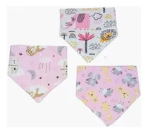 Comprar 3 Baberos Bandana Con Toalla Blanca 