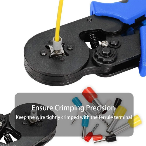 Kit De Alicates Para Terminales Crimper Press + 1200 Tubular