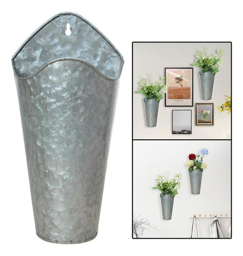 Florero De Pared De Metal Florero Colgante Contenedor