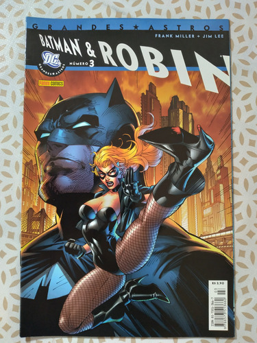 Grandes Astros: Batman & Robin N° 3 De 10 - Frank Miller + Jim Lee - Panini Comics 2007 - Em Português - Capa Mole - Lombada Com Grampos (Usado)
