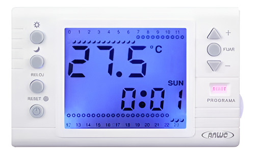 Termostato Programable Ambiental Anwo Atp 3