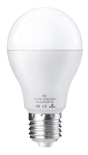 Imagen 2 de 7 de Foco De Luz Led Base E27 C/sensor De Movimiento 2 Uds.