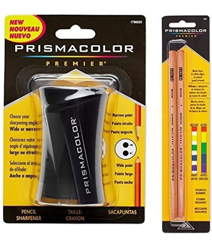Prismacolor Blender Lápiz Incoloro (2 Piezas) Y Sacapuntas