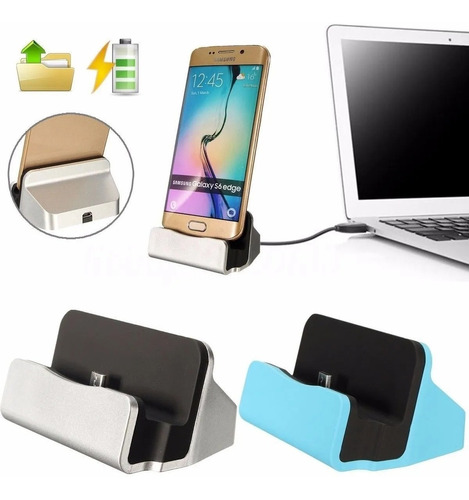 Base Dock Cargador Micro Usb V8 Samsung Huawei LG Android 