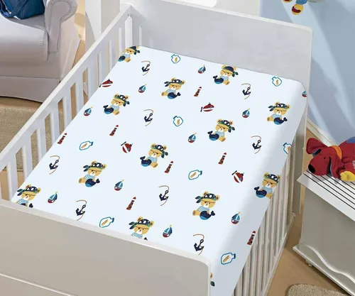 Cobertor Kyor Plus Baby Flannel Piratinhas Jolitex