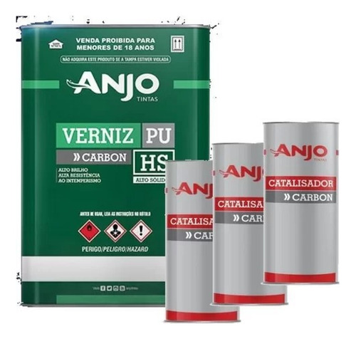 Verniz Pu Carbon 2:1 Hs 5l Alto Solidos + 3 Alt Temp Ct0118