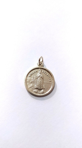 Virgen Del Valle Plata Medalla 2 Cm.acabado De Lujo