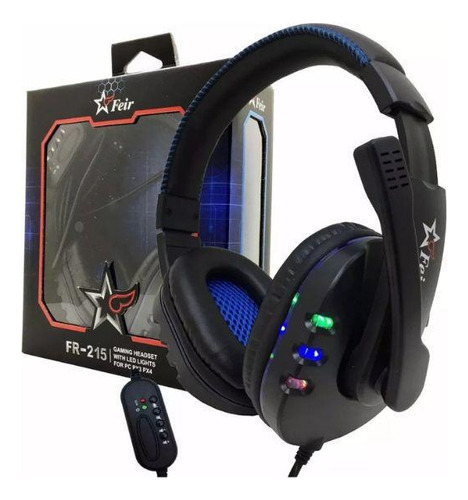 Fone Ouvido Headset Gamer Usb Pc Microfone Feir 215