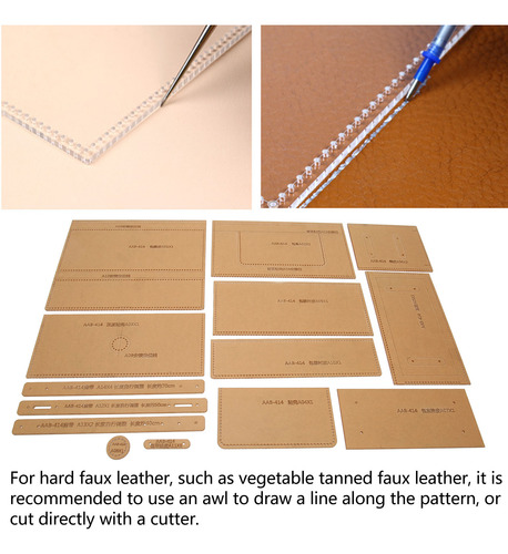 Plantilla Acrílica Para Bolso De Hombro, 14 Piezas, Plantill