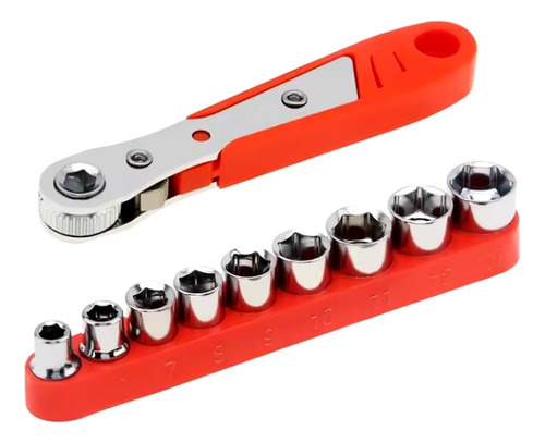 Kit Matraca Angulo Recto Destornillador + Llave Torx 3-17 Mm