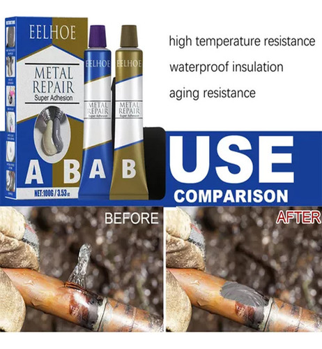 Shaoke Industrial Putty Ab Make Soldadura En Frío Metal