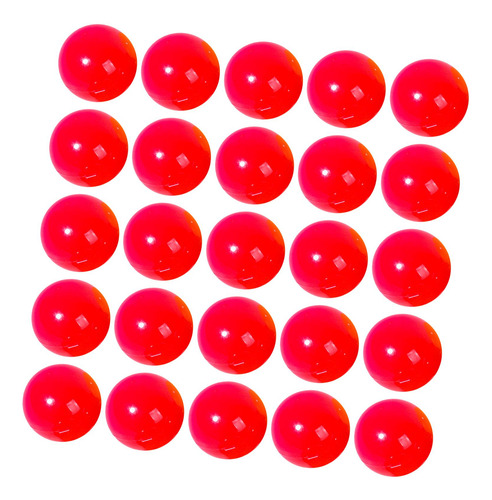 25 Pieces Bingo Ball Raffle Balls Attachments Red