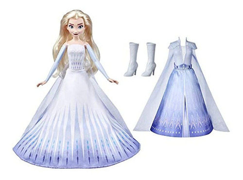 Disney Frozen 2 Elsa Transformation, 2 Trajes 2 Peinados