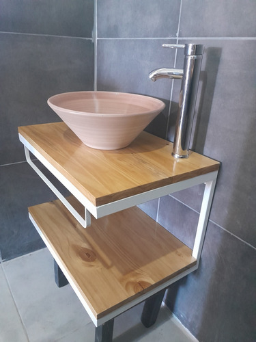 Vanitory Colgante Decomilberg Moderno Blanco 50x40 Cm