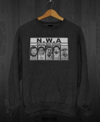 Imagen 2 de 4 de Sudadera Narcos , Chapo ,pablo Escobar, Amado Carrillo, Jorg