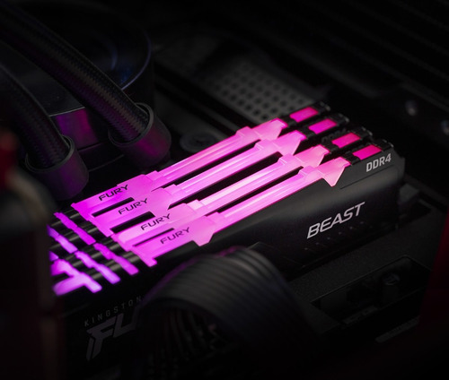 Imagen 5 de 7 de Memoria Kingston Fury Beast Rgb Ddr4 32gb 2 X 16gb 3600 Mhz