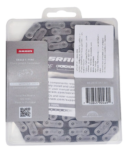 Corrente Sram 70 Eagle T-type 12v 126 Elos Mtb