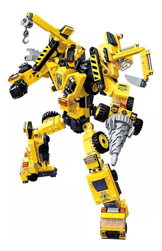 Bloques Construcción Transformer Auto Mini Bloques Niños