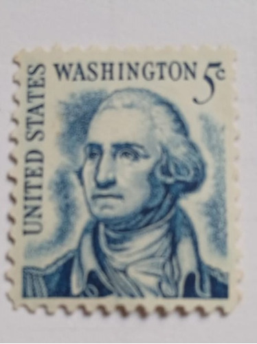 Estampilla Postal George Washington 5c De1966  Nunca Sellado