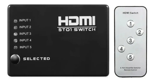 Switch Hdmi 5 Entradas 1 Salida 5 A 1, Con Control