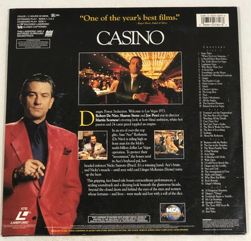 Imagen 2 de 2 de Casino - Laser Disc - Martin Scorsese - Robert De Niro